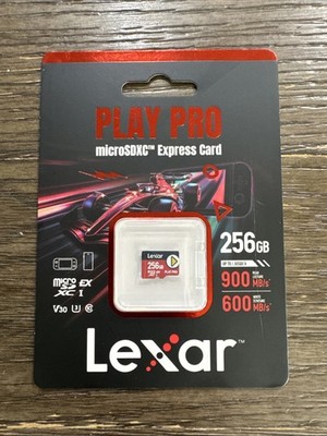 Lexar 256GB PLAY PRO microSDXC Express Card For Nintendo Switch 2/Tablets/Phones