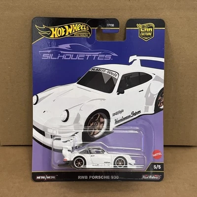 Hot Wheels Premium Silhouettes RWB PORSCHE 930 White Car Culture