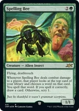 Spelling Bee (Galaxy Foil) -Foil Light Play MTG Unfinity