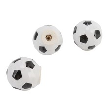 3 Sets Of Football Cartoon Cabinet Door Handle Round Ball Type Single Hole