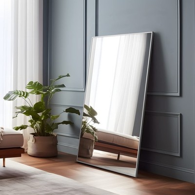 NeuType Full Length Mirror - Hanging or Leaning, Large Rectangle Bedroom Mirr...