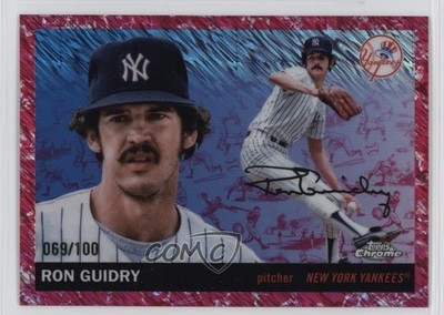 2025 Topps Chrome Platinum Anniversary 69/100 Ron Guidry #481 1se7