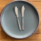 Pair of Towle Vtg Sterling Silver Flat Handle Master Butter Knife Rambler Rose