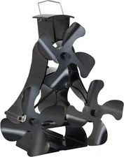 VODA Wood Stove Fan Heat Powered 12 Blades Fireplace Fan, Large Stove Top Fan fo