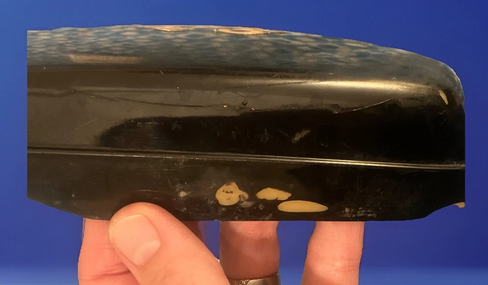 OEM HONDA enduro twin shocks MR175 ELSINORE COVER LEFT SIDE black/yellow - Image 4 of 4