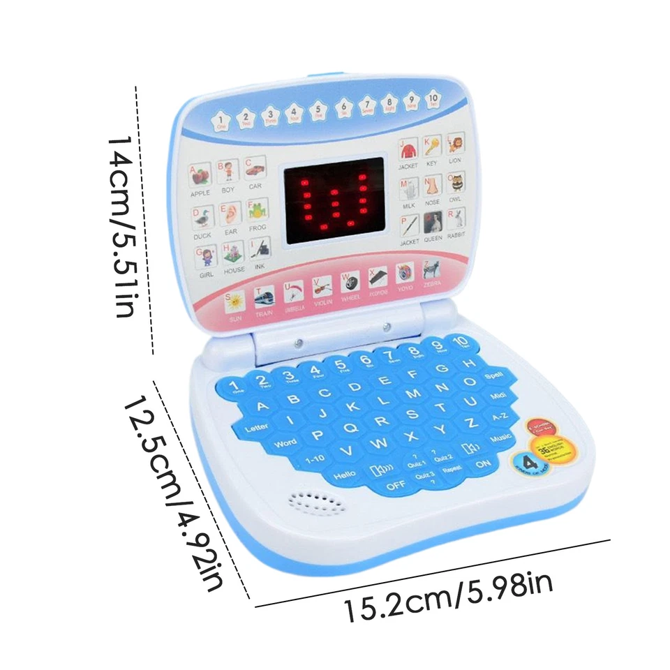 Toy Computer Laptop Tablet Baby Kinder pädagogische Lernmaschine Spiel Spielzeu - Bild 2 von 4