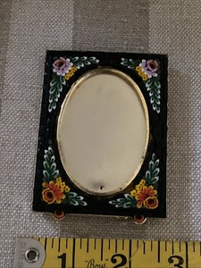 Rare And Vintage Italian Florentine Micro MosaicFloral Picture Frame- Gorgeous!