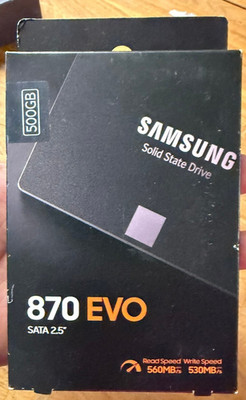 New Samsung 2.5'' 970 EVO 500GB SATA III 6Gbps SSD MZ-77E500
