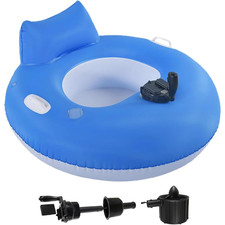Motorized Float Adult Electric Pool Lounger Joystick Steering Chair Cup Holder