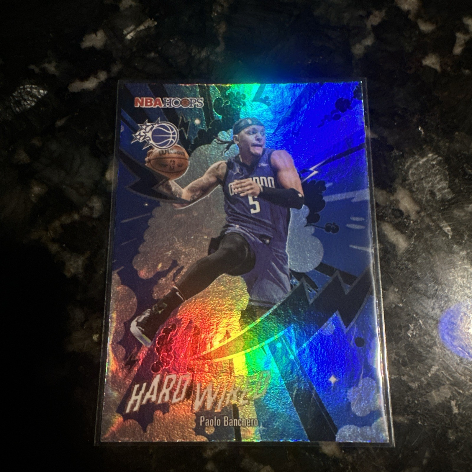 2025 NBA Hoops Paolo Banchero Hard Wired Insert #HW-16 Orlando Magic 2026