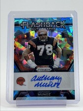 ANTHONY MUNOZ 2023 PANINI PRIZM FLASHBACK BLUE ICE BENGALS AUTO /99 Q5454