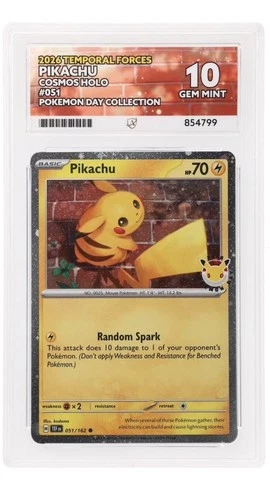 2026 Pikachu Pokemon Day Collection 051/162 ACE 10
