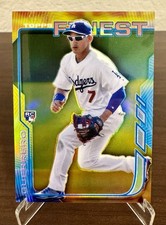 2014 Topps Finest Alex Guerrero #5 Gold Refractor /50 Rookie Card (RC) Dodgers. rookie card picture