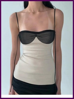 Mujer Vestido Mini Patchwork Panelado Borlas Espalda Abierta Irregular Urbano