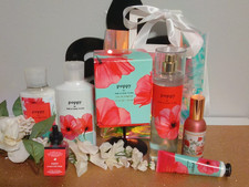 Bath Body Works Poppy eau de parfum 6pc set with gift bag