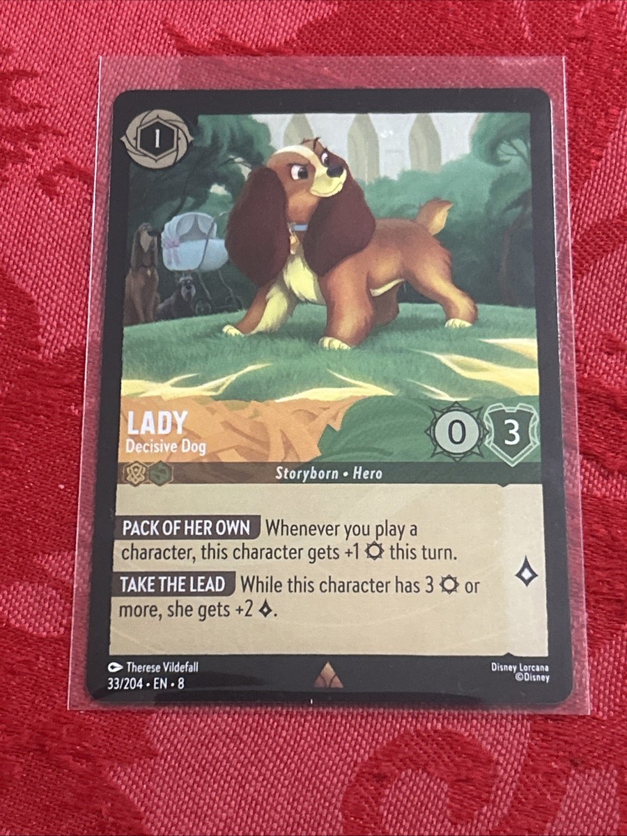 FOIL Lorcana Reign of Jafar - Lady - Decisive Dog - 33/204 - Rare