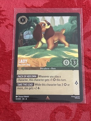 FOIL Lorcana Reign of Jafar - Lady - Decisive Dog - 33/204 - Rare