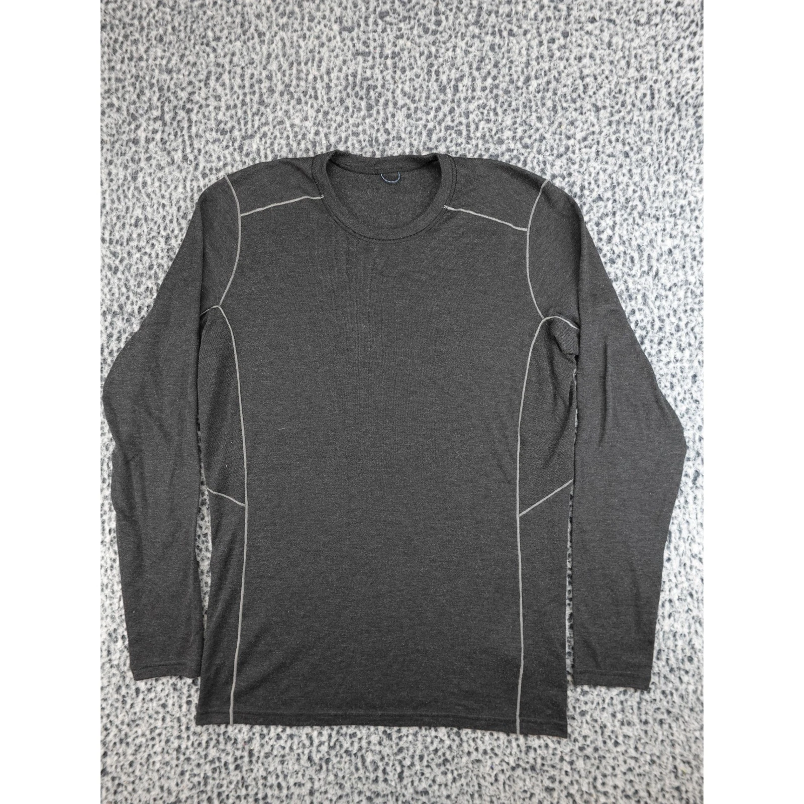 Kuhl Thermal Top Mens Small Dark Gray Excellent LS Base Layer Thumbholes