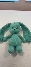 Handmade Large Green Crochet Bunny Stuffed Animal Long Ears 2024