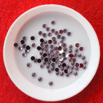 100 Strass/Glitzer/Schmucksteine,No Hotfix, Fb.(13/1) pastellfieder, 2,8-3 mm
