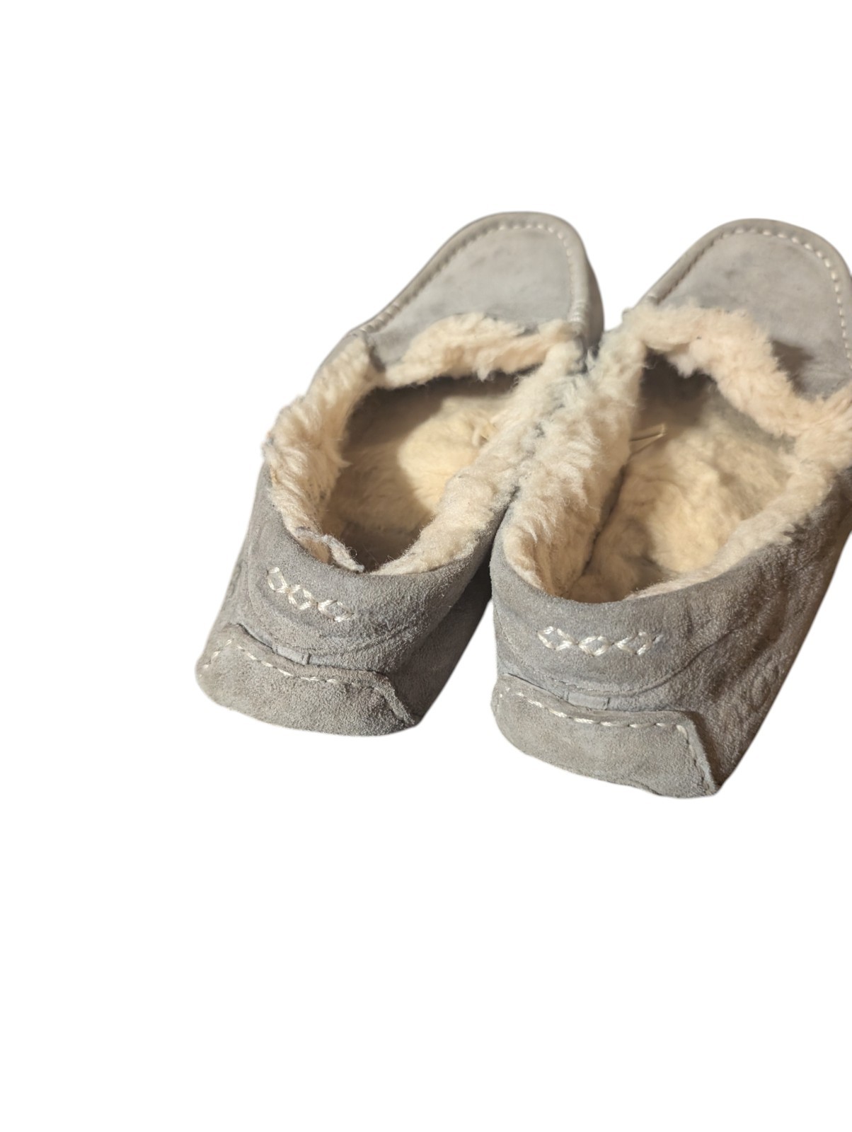 UGG Ansley Gray Shearling Lined Suede Moccasin Sl… - image 7