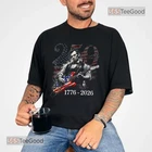 Abraham Lincoln Guitar 4th of July 250th Anniversary T-Shirt, 1776 Tee