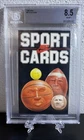 1985 NIKE PROMO-HEADER CARD W/ MICHAEL JORDAN,BABE RUTH - BGS - 8.5 LOOKS MINT!