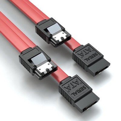 2x 0,5m SATA 3 Kabel Rot | JAMEGA S-ATA 6 Gb/s High Speed SSD HDD Datenkabel