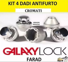 Per Ford Fusion Kit Dadi Antifurto Galaxy Lock Farad per Cerchi in Lega Original