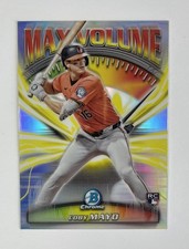 2025 Bowman Chrome Coby Mayo RC Max Volume #MV-13 Orioles rookie card
