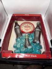 Coke Brand Coca Cola Vintage Collectible Molded Wall Clock Brand New In Box