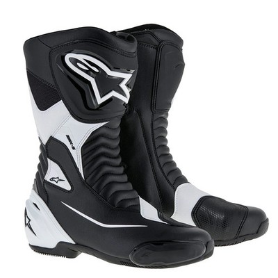 Alpinestars SMX S Motorcycle Motorbike Boots Black / White