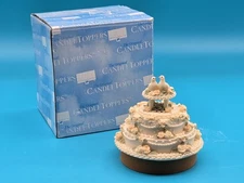 Our America Candle Topper Wedding Cake Doves Roses for Yankee Candle Vintage