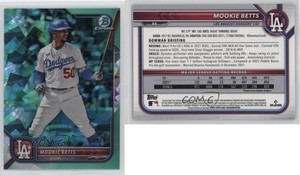 2022 Bowman Chrome Sapphire Edition Aqua /99 Mookie Betts #84