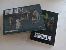 Konflikt '47 Soft Cover Mini Rule Book A5, and New in box Terrain Set