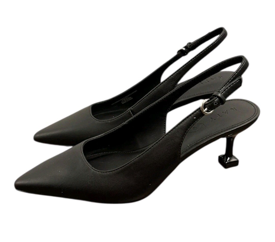 Katy Perry Collection NEW IN BOX SIZE 10 SOFT NAPPA BLACK SZ 10