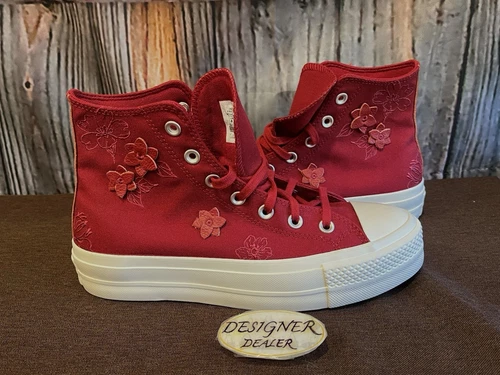 CONVERSE Chuck Taylor All Star Lift 3D fiori taglia 8 5 nuove RARE! ??