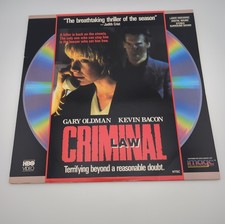 Criminal Law LaserDisc Gary Oldman Kevin Bacon HBO Image Entertainment ID6578HB
