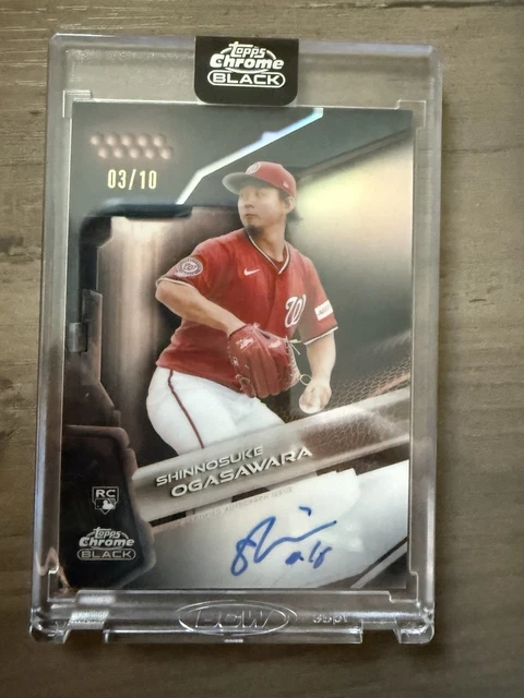 2026 Topps Black Shinnosuke Ogasawara RC Auto /10 SSP RARE Rookie Rose Gold