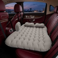 Car Inflatable Air Bed Mattress Back Seat Camping Double Bed Thickened with Belt