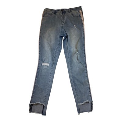 Lola Jeans Alexa Bay Women's High Rise Ankle Distressed Jeans Size 8