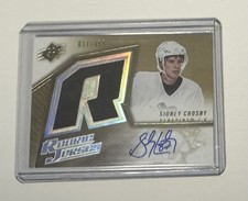 2005-06 SPX Sidney Crosby Rookie Jersey Auto Manufacture Defect 17/499