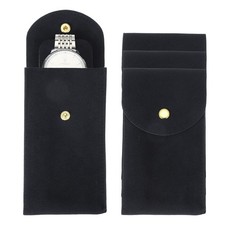 4 Pcs Velvet Watch Pouch, Portable Watch Bag, Blue