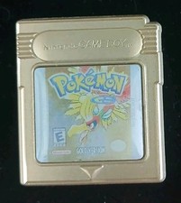 Pokemon Gold Cart Nintendo Game boy CUSTOM ENAMEL PIN Cartridge Gaming 2000 Role