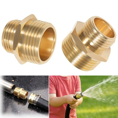 #ad Garden Hose to Pipe Connector Fitting 3 4quot; GHT Male to 1quot; NPT Male Brass Adapter $18.00
