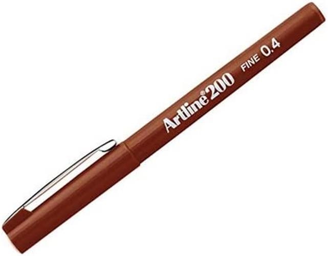 Artline EK200 Brown Fineliners Technical Drawing Marker Pens Extra Fine 12 Pack