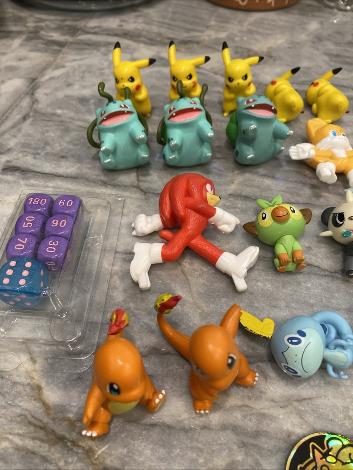 Small Pokemon Collection Lot of 34 Miniature Pokemon Toys Mini Figures Collectible Plastic Kids ...