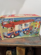Evel Knievel Vintage 1973 Toy Scramble Van With OG Box  Many Accessories