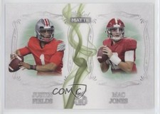 2021 MATTE Dueling Guns White - Green Smoke Justin Fields Mac Jones #MDG-9 0ps8