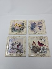 Set Of 4 Decorative Square Tiles  By Artist L...